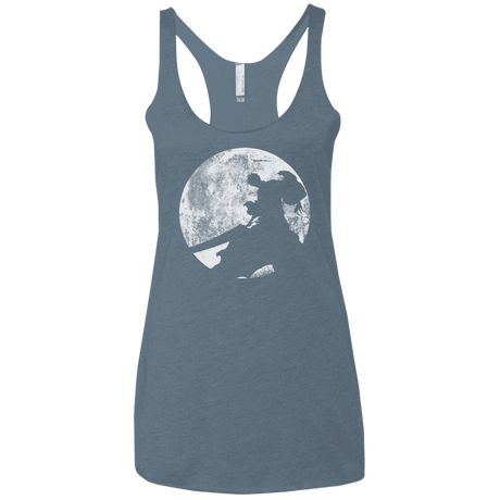 T-Shirts Indigo / X-Small Shinigami Sword Women's Triblend Racerback Tank