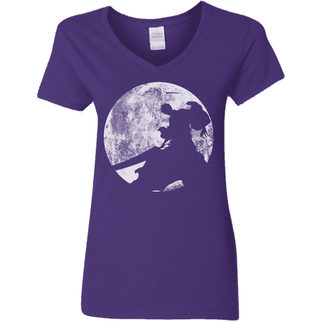 T-Shirts Purple / S Shinigami Sword Women's V-Neck T-Shirt