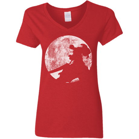 T-Shirts Red / S Shinigami Sword Women's V-Neck T-Shirt