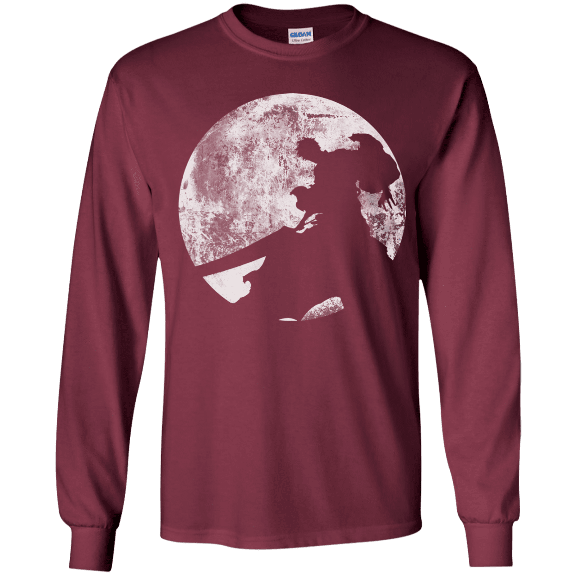 T-Shirts Maroon / YS Shinigami Sword Youth Long Sleeve T-Shirt