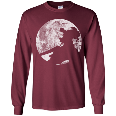 T-Shirts Maroon / YS Shinigami Sword Youth Long Sleeve T-Shirt