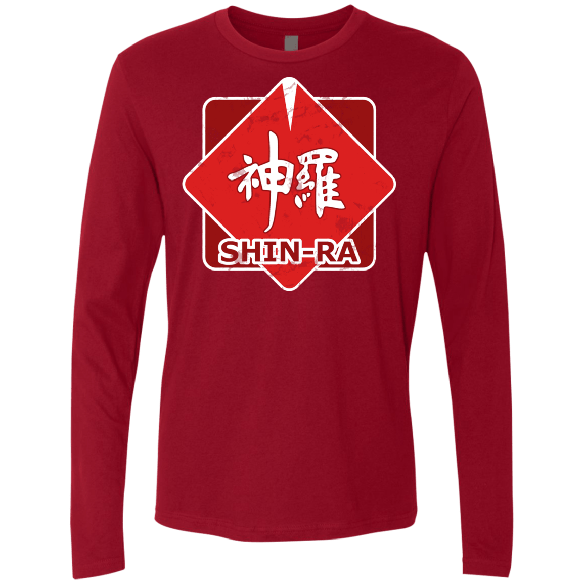 T-Shirts Cardinal / Small Shinra Logo Men's Premium Long Sleeve