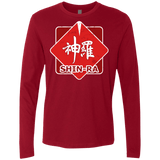 T-Shirts Cardinal / Small Shinra Logo Men's Premium Long Sleeve
