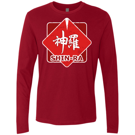 T-Shirts Cardinal / Small Shinra Logo Men's Premium Long Sleeve