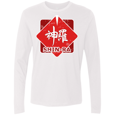 T-Shirts White / Small Shinra Logo Men's Premium Long Sleeve