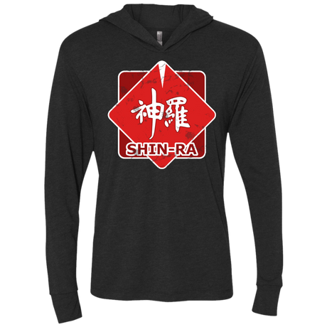 T-Shirts Vintage Black / X-Small Shinra Logo Triblend Long Sleeve Hoodie Tee