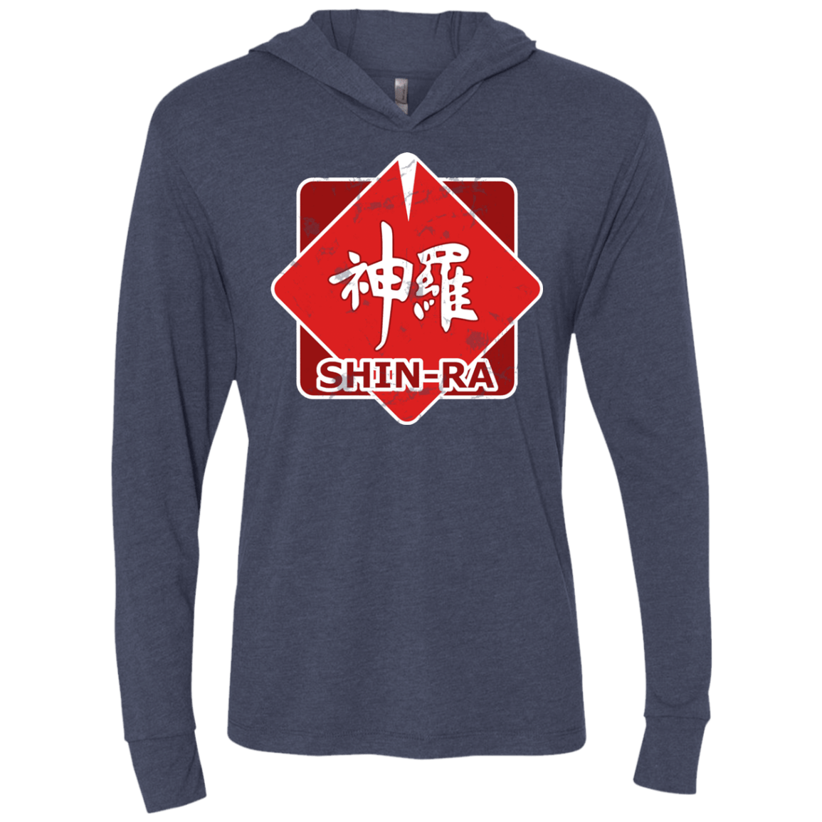 T-Shirts Vintage Navy / X-Small Shinra Logo Triblend Long Sleeve Hoodie Tee