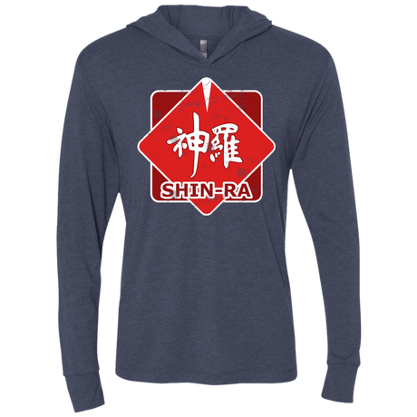 T-Shirts Vintage Navy / X-Small Shinra Logo Triblend Long Sleeve Hoodie Tee