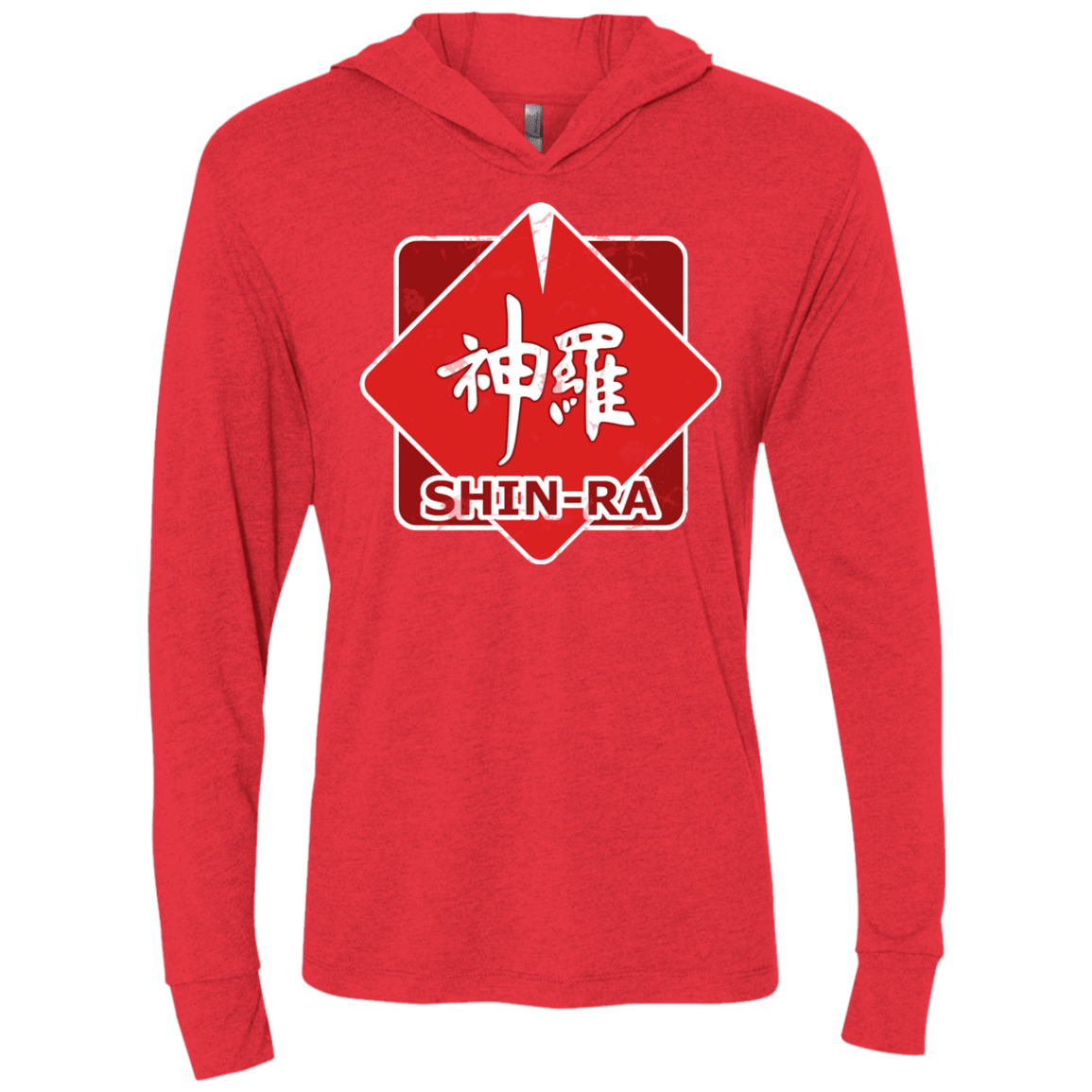 T-Shirts Vintage Red / X-Small Shinra Logo Triblend Long Sleeve Hoodie Tee