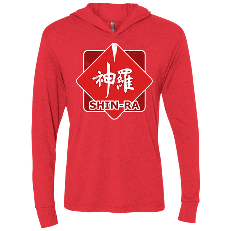 T-Shirts Vintage Red / X-Small Shinra Logo Triblend Long Sleeve Hoodie Tee