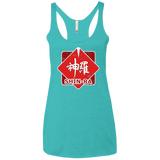 T-Shirts Tahiti Blue / X-Small Shinra Logo Women's Triblend Racerback Tank