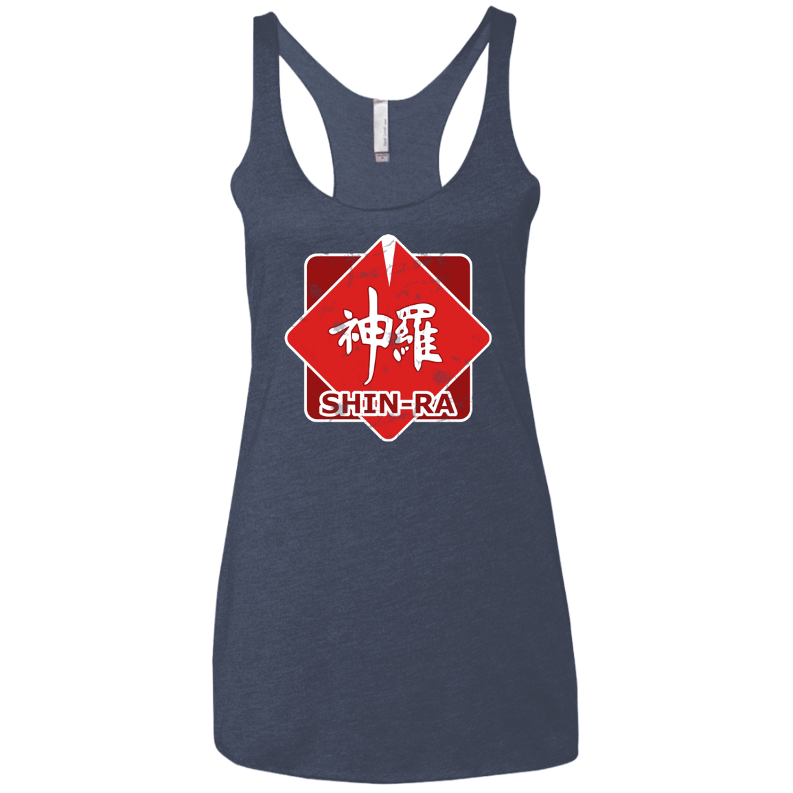 T-Shirts Vintage Navy / X-Small Shinra Logo Women's Triblend Racerback Tank