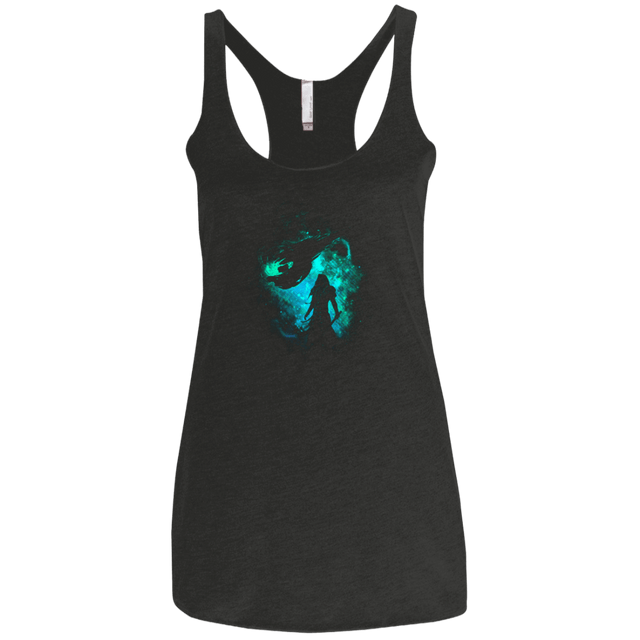T-Shirts Vintage Black / X-Small SHINRA SOLDIERS ART Women's Triblend Racerback Tank