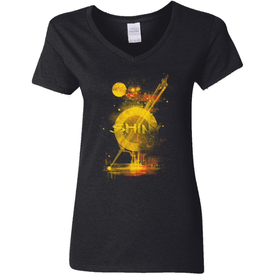 Shiny 2 Women's V-Neck T-Shirt