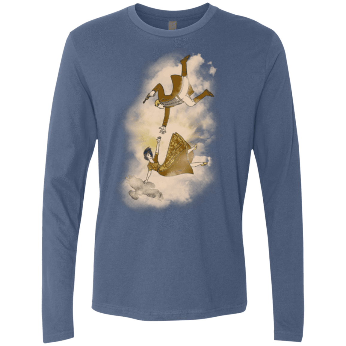 T-Shirts Indigo / Small Shiny Infinite Men's Premium Long Sleeve