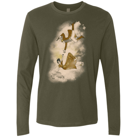 T-Shirts Military Green / Small Shiny Infinite Men's Premium Long Sleeve