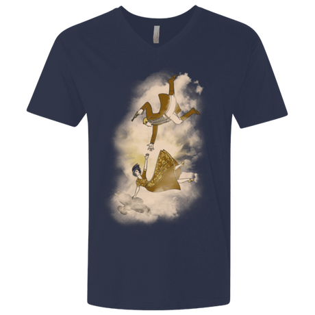 T-Shirts Midnight Navy / X-Small Shiny Infinite Men's Premium V-Neck