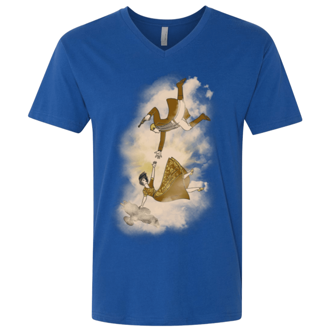 T-Shirts Royal / X-Small Shiny Infinite Men's Premium V-Neck