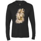 T-Shirts Vintage Black / X-Small Shiny Infinite Triblend Long Sleeve Hoodie Tee