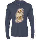 T-Shirts Vintage Navy / X-Small Shiny Infinite Triblend Long Sleeve Hoodie Tee