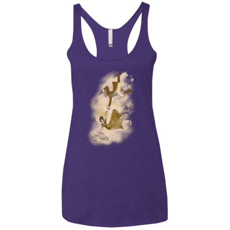 T-Shirts Purple / X-Small Shiny Infinite Women's Triblend Racerback Tank
