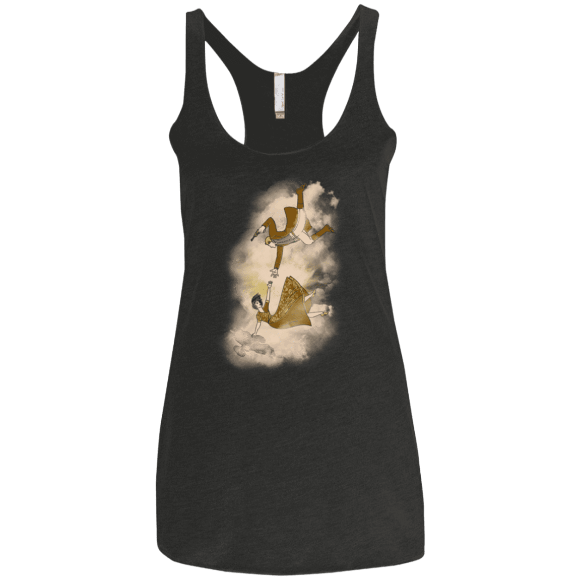 T-Shirts Vintage Black / X-Small Shiny Infinite Women's Triblend Racerback Tank