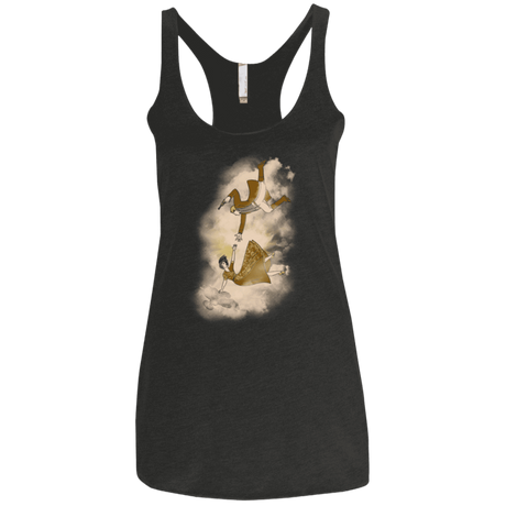 T-Shirts Vintage Black / X-Small Shiny Infinite Women's Triblend Racerback Tank