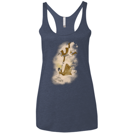 T-Shirts Vintage Navy / X-Small Shiny Infinite Women's Triblend Racerback Tank