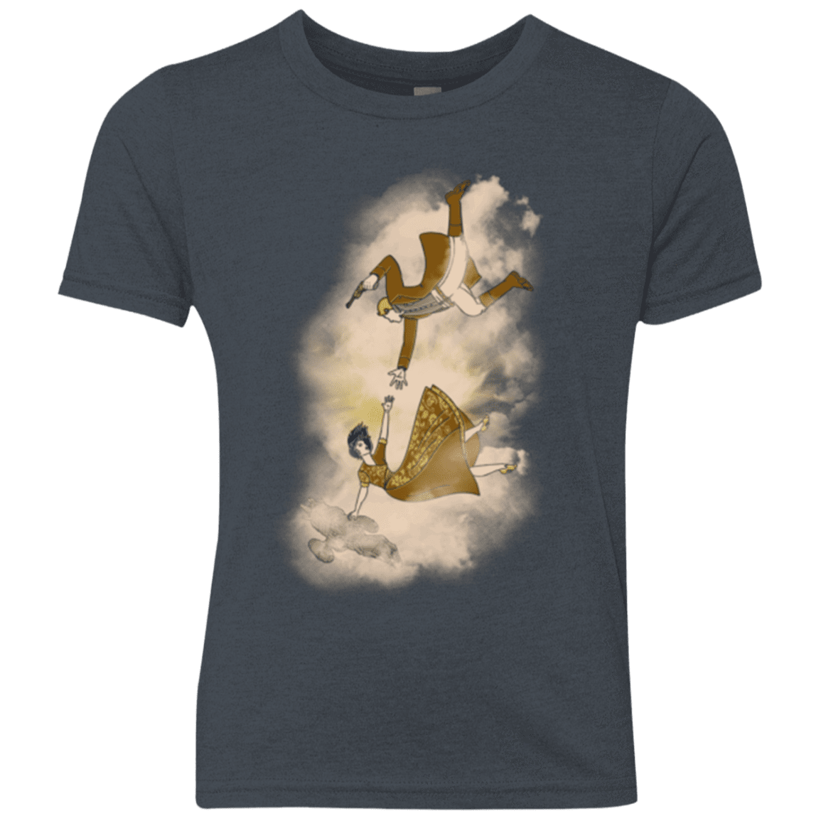 T-Shirts Vintage Navy / YXS Shiny Infinite Youth Triblend T-Shirt