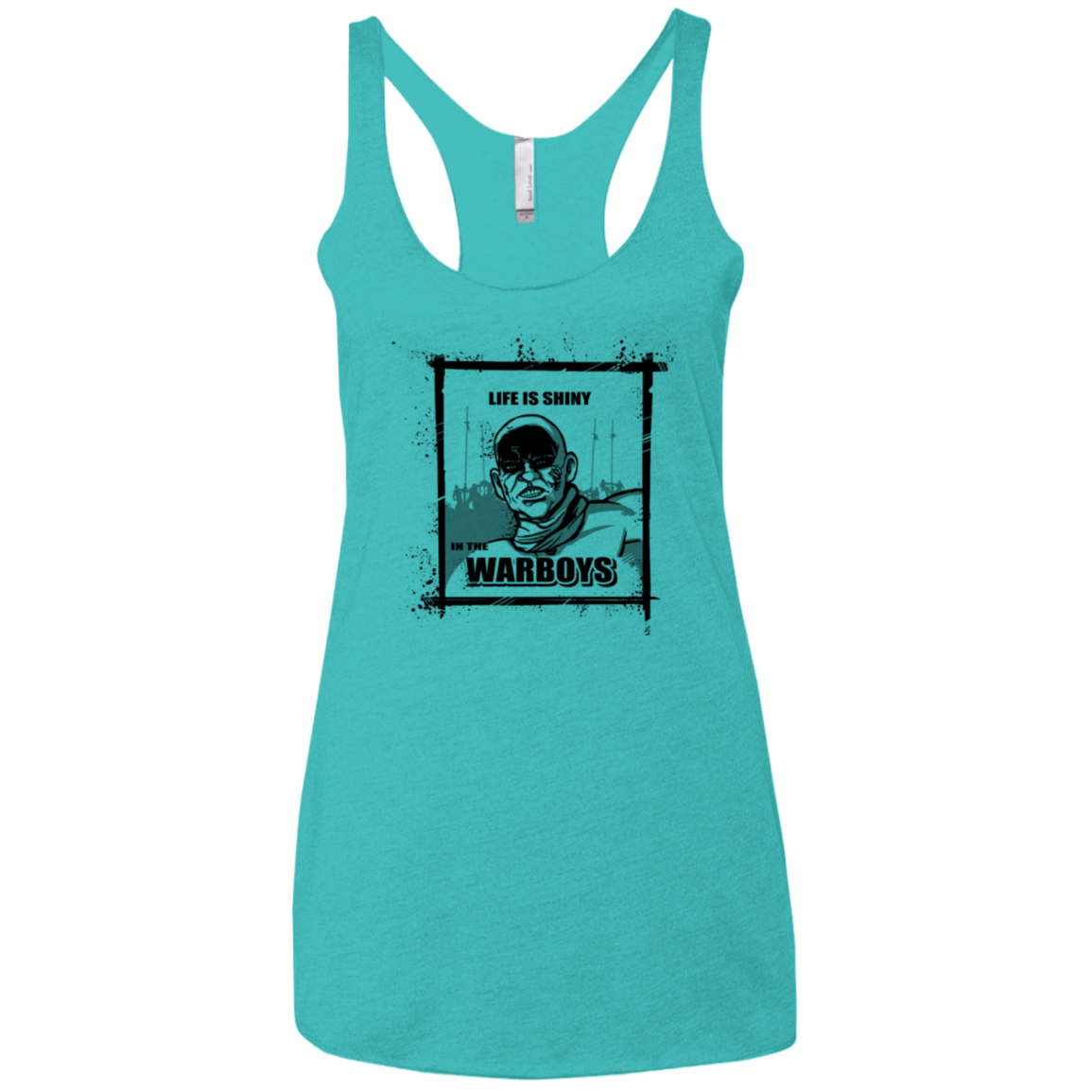 T-Shirts Tahiti Blue / X-Small Shiny Life Women's Triblend Racerback Tank