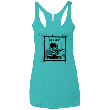 T-Shirts Tahiti Blue / X-Small Shiny Life Women's Triblend Racerback Tank