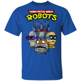 T-Shirts Royal / S Shiny Metal Ninja Robots T-Shirt