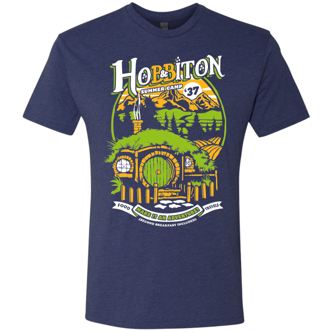 T-Shirts Vintage Navy / S Shire Summer Camp Men's Triblend T-Shirt