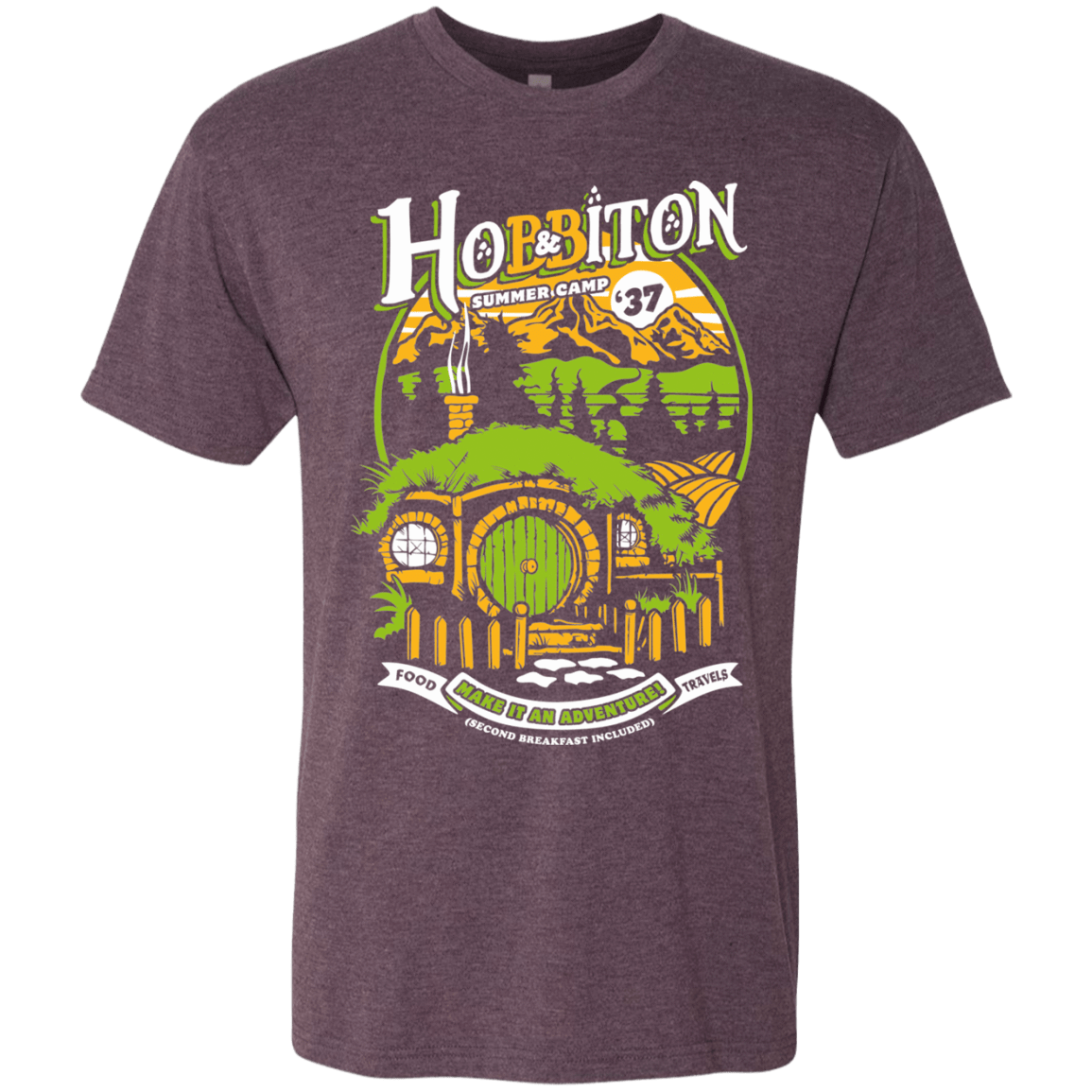 T-Shirts Vintage Purple / S Shire Summer Camp Men's Triblend T-Shirt
