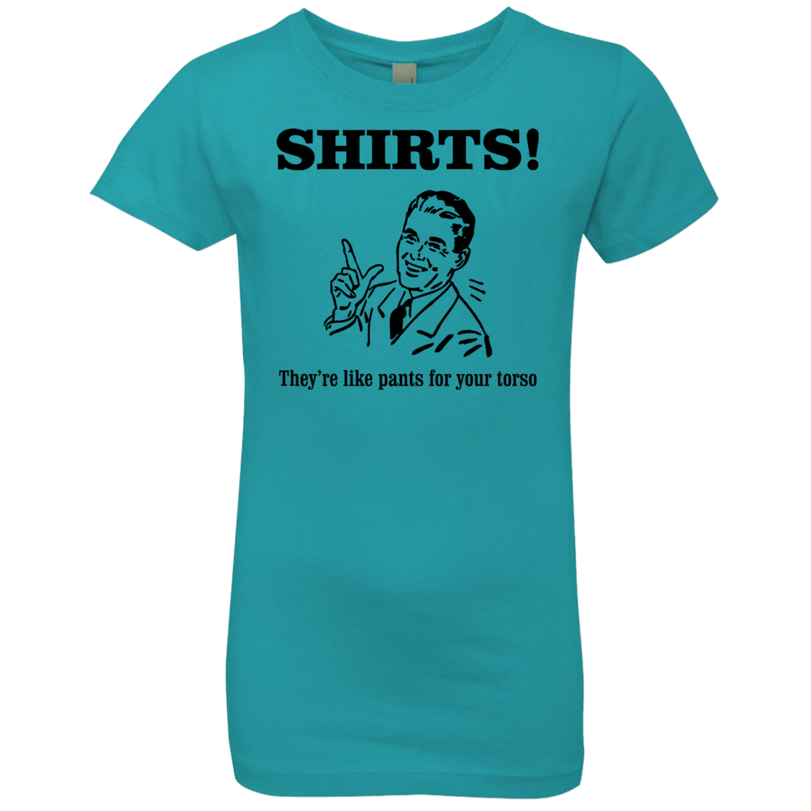 T-Shirts Tahiti Blue / YXS Shirts like pants Girls Premium T-Shirt