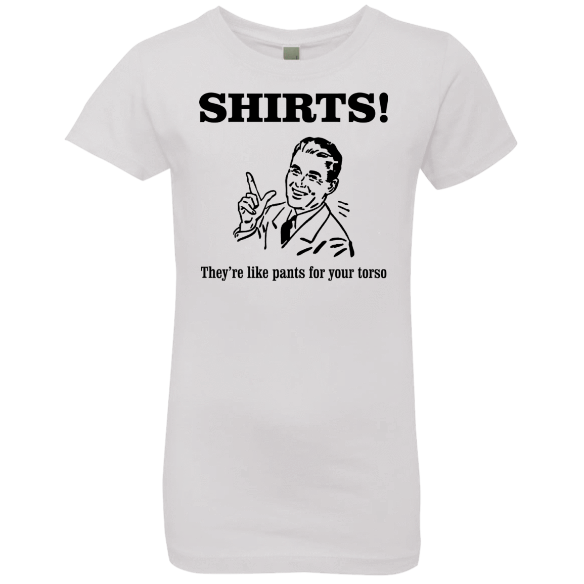 T-Shirts White / YXS Shirts like pants Girls Premium T-Shirt