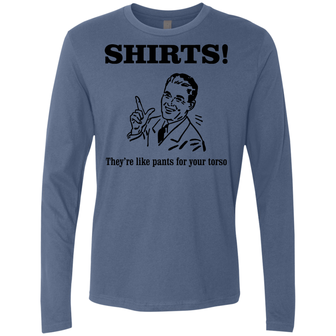 T-Shirts Indigo / Small Shirts like pants Men's Premium Long Sleeve