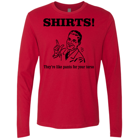 T-Shirts Red / Small Shirts like pants Men's Premium Long Sleeve