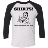 T-Shirts Heather White/Vintage Black / X-Small Shirts like pants Men's Triblend 3/4 Sleeve