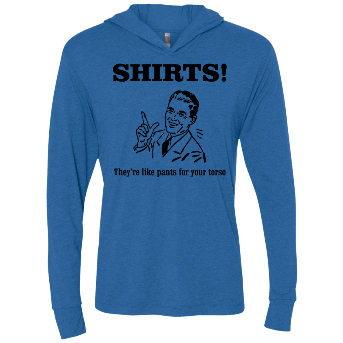 T-Shirts Vintage Royal / X-Small Shirts like pants Triblend Long Sleeve Hoodie Tee