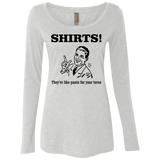 T-Shirts Heather White / Small Shirts like pants Women's Triblend Long Sleeve Shirt