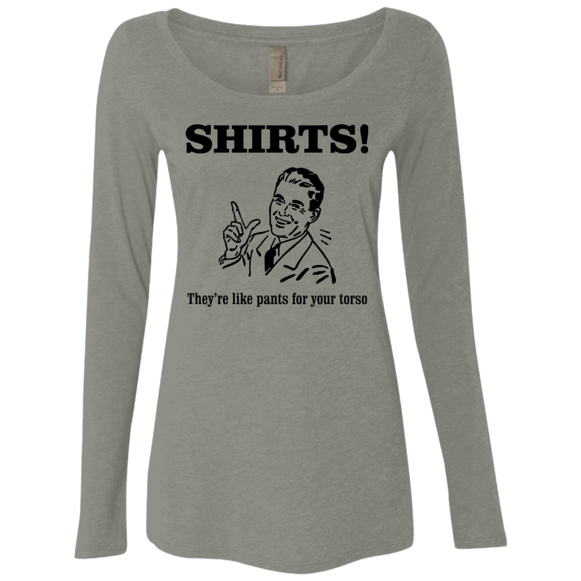 T-Shirts Venetian Grey / Small Shirts like pants Women's Triblend Long Sleeve Shirt