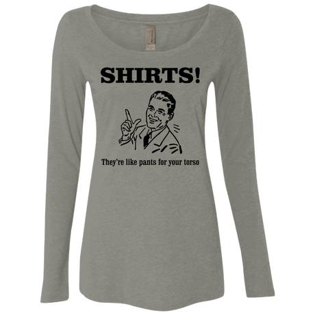 T-Shirts Venetian Grey / Small Shirts like pants Women's Triblend Long Sleeve Shirt