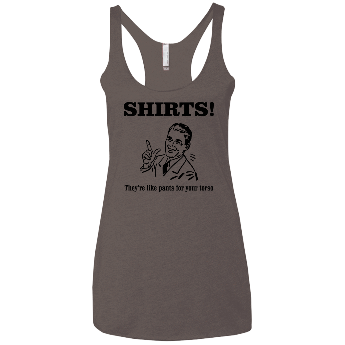 T-Shirts Macchiato / X-Small Shirts like pants Women's Triblend Racerback Tank