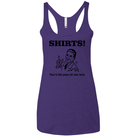 T-Shirts Purple Rush / X-Small Shirts like pants Women's Triblend Racerback Tank