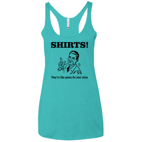 T-Shirts Tahiti Blue / X-Small Shirts like pants Women's Triblend Racerback Tank