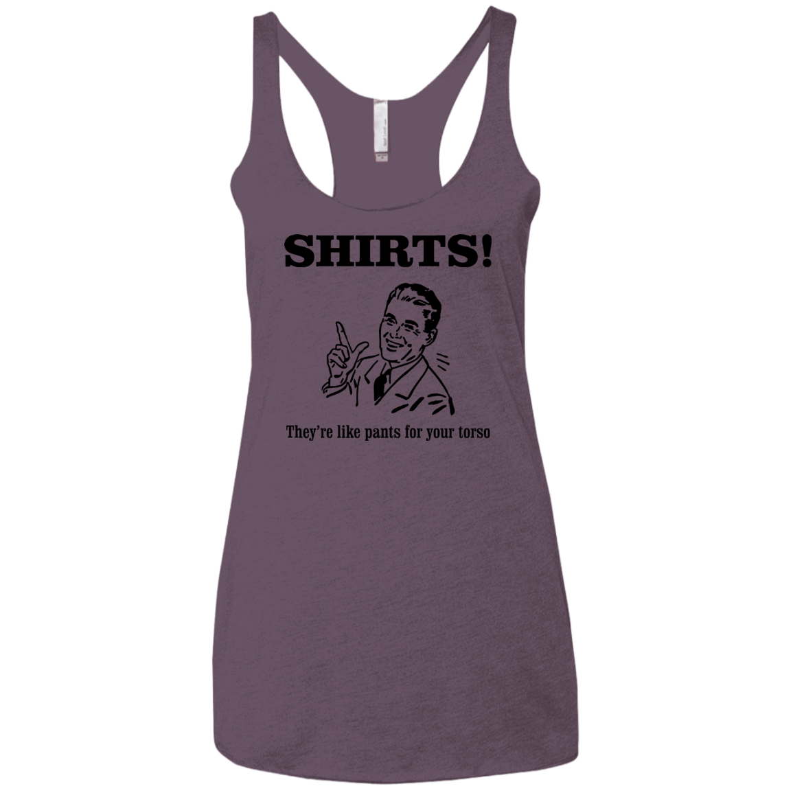 T-Shirts Vintage Purple / X-Small Shirts like pants Women's Triblend Racerback Tank