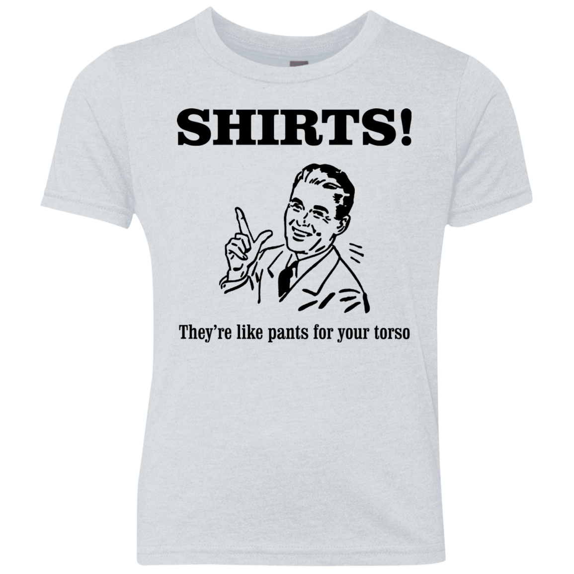 T-Shirts Heather White / YXS Shirts like pants Youth Triblend T-Shirt