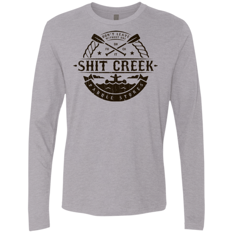 T-Shirts Heather Grey / Small Shit Creek Men's Premium Long Sleeve