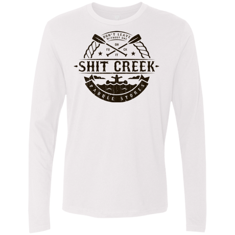 T-Shirts White / Small Shit Creek Men's Premium Long Sleeve
